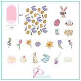 Easter Doodle (CjSH-52)  - CJS Medium Stamping Plate